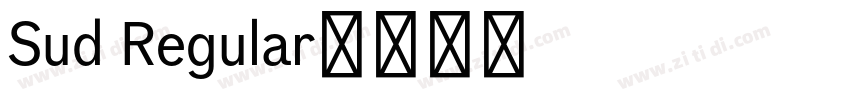 Sud Regular字体转换